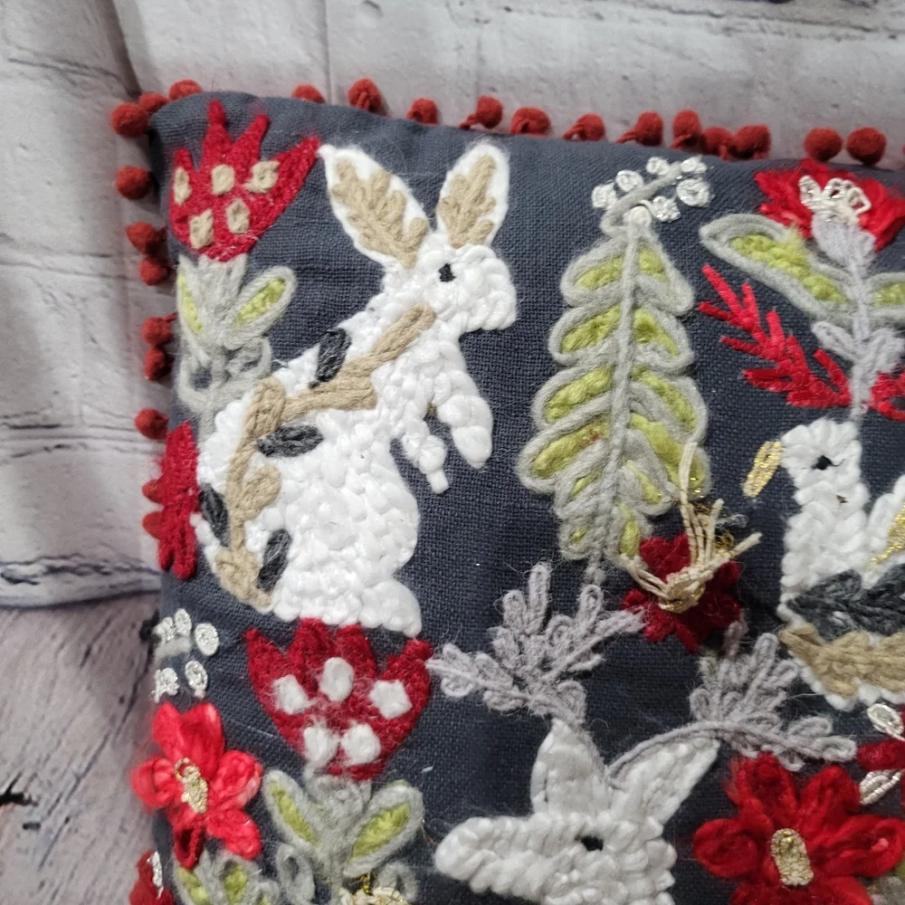 Woodland Animal Throw Pillow